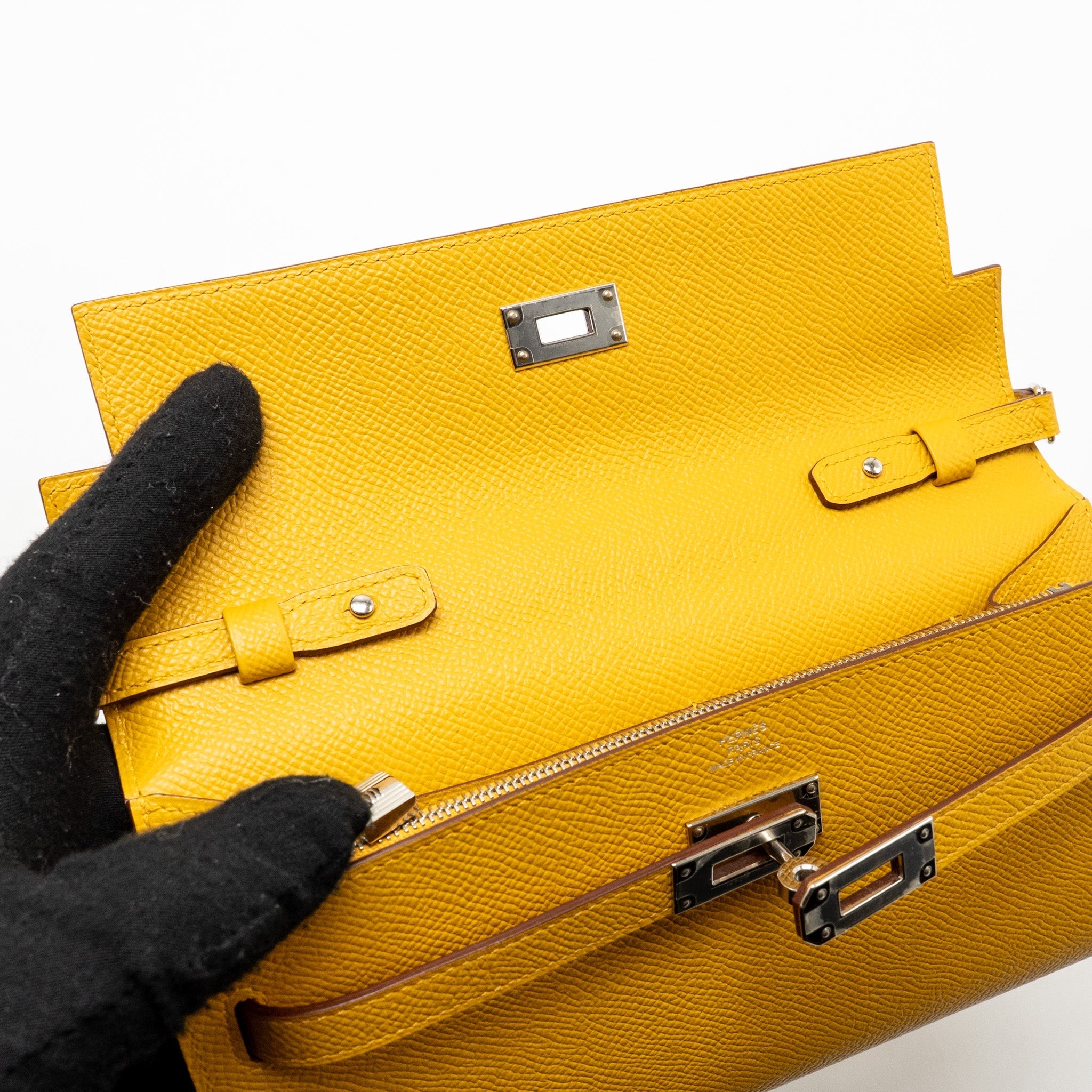 HERMES KELLY TO GO EPSOM 9D JAUNE AMBRE SHW
