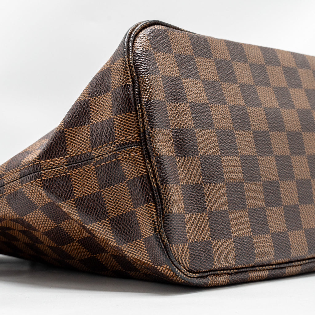 LOUIS VUITTON NEVERFULL MM DENIER EBENE CANVAS GHW