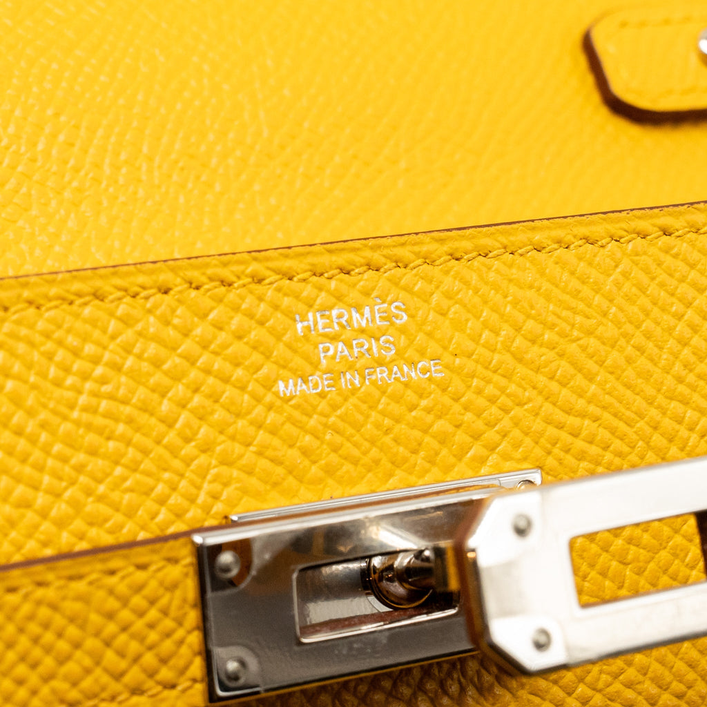HERMES KELLY TO GO EPSOM 9D JAUNE AMBRE SHW