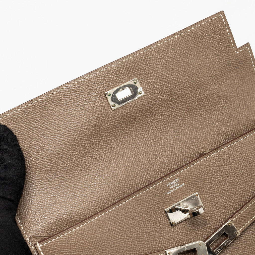 HERMES CLASSIC KELLY LONG WALLET EPSOM ETOUPE SHW