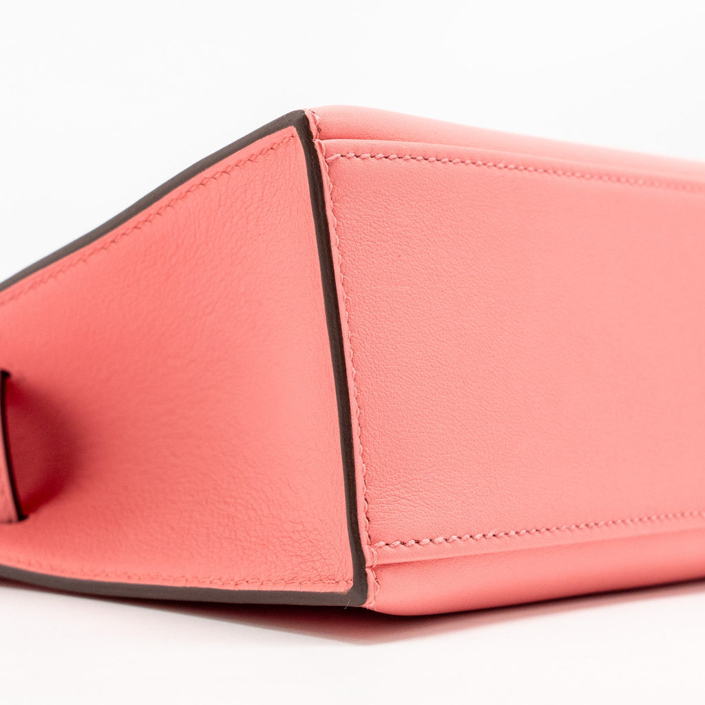 HERMES KELLY POCHETTE SWIFT K4 ROSE ETE SHW