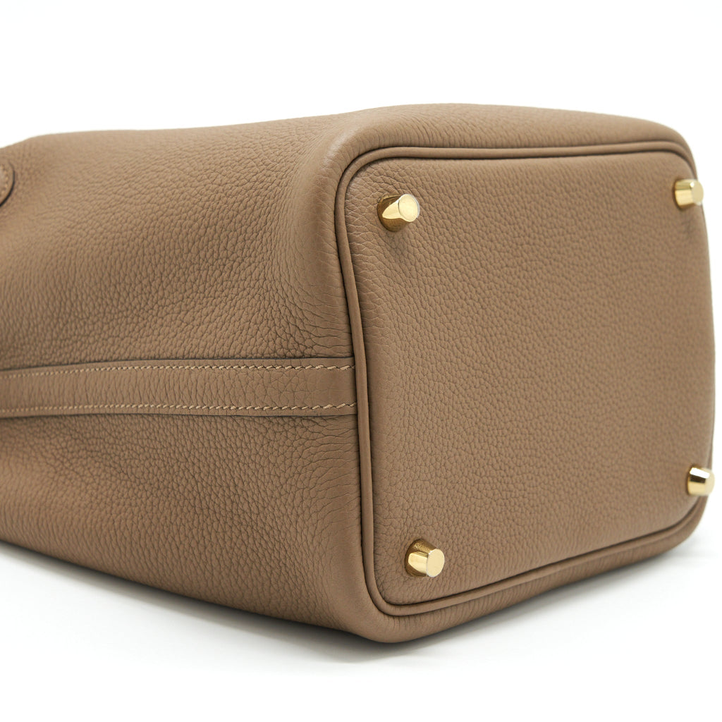 HERMES PICOTIN 18 CLEMENCE BEIGE DE WEIMAR GHW