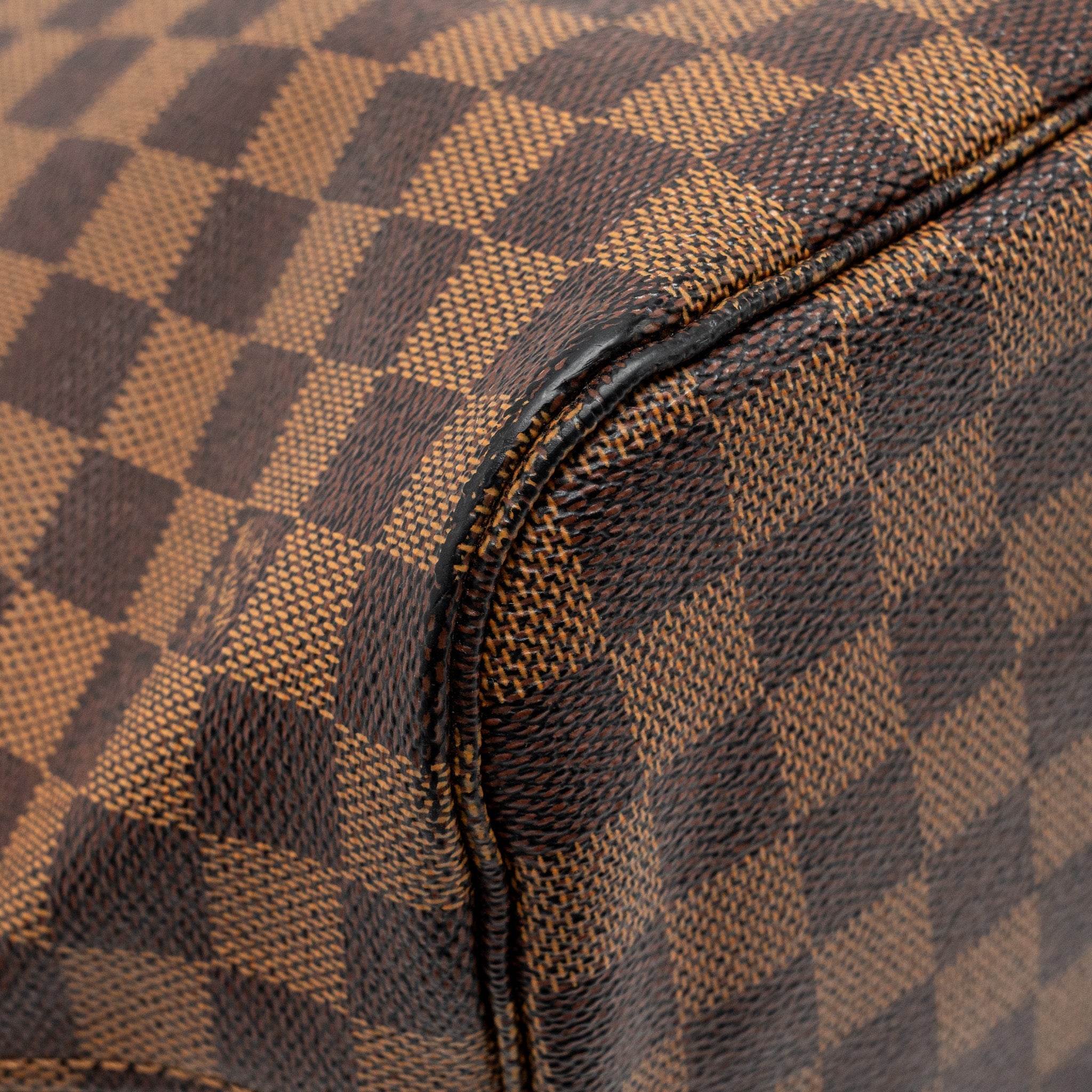 LOUIS VUITTON NEVERFULL MM DENIER EBENE CANVAS GHW