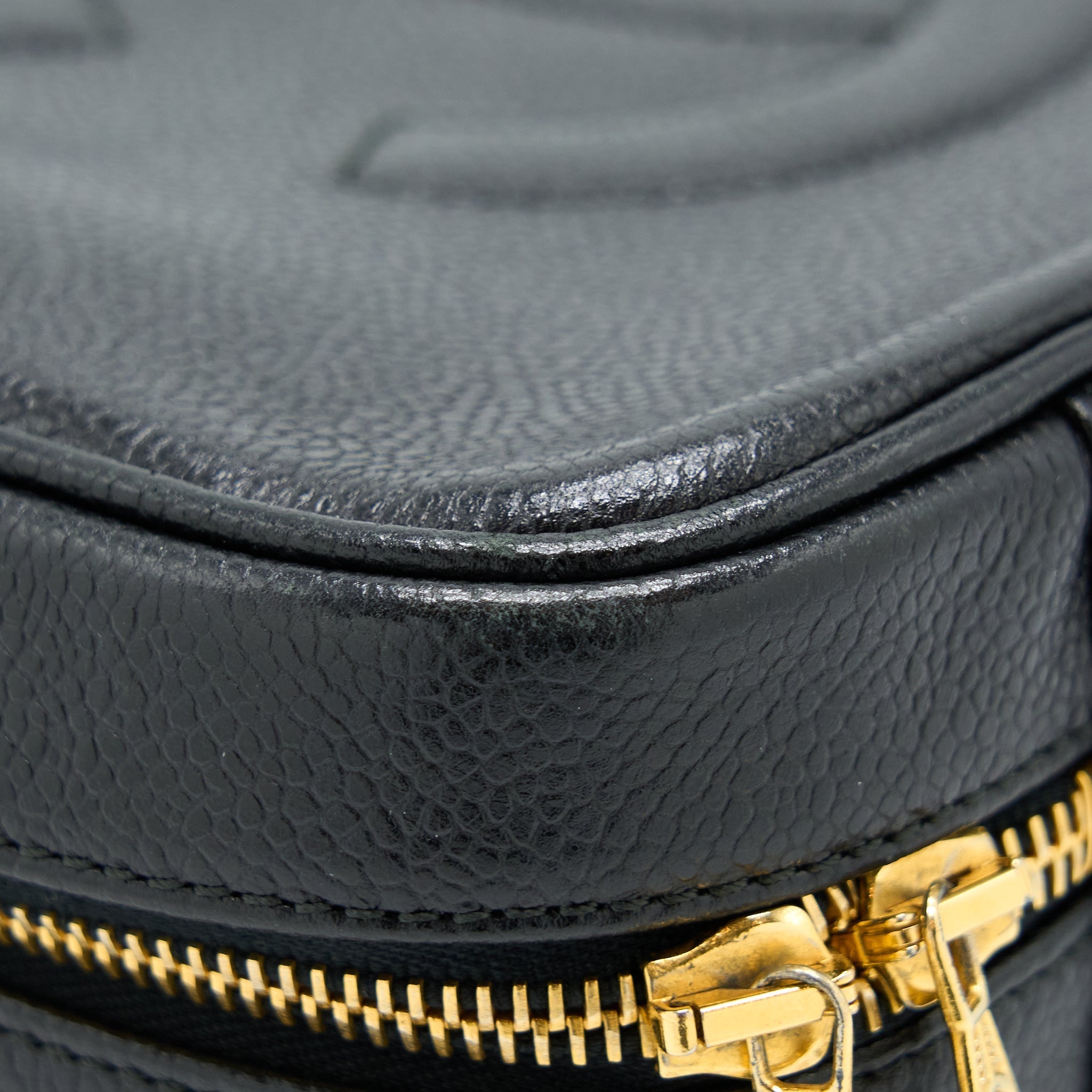 CHANEL VINTAGE CC LOGO VANITY CAVIAR BLACK GHW