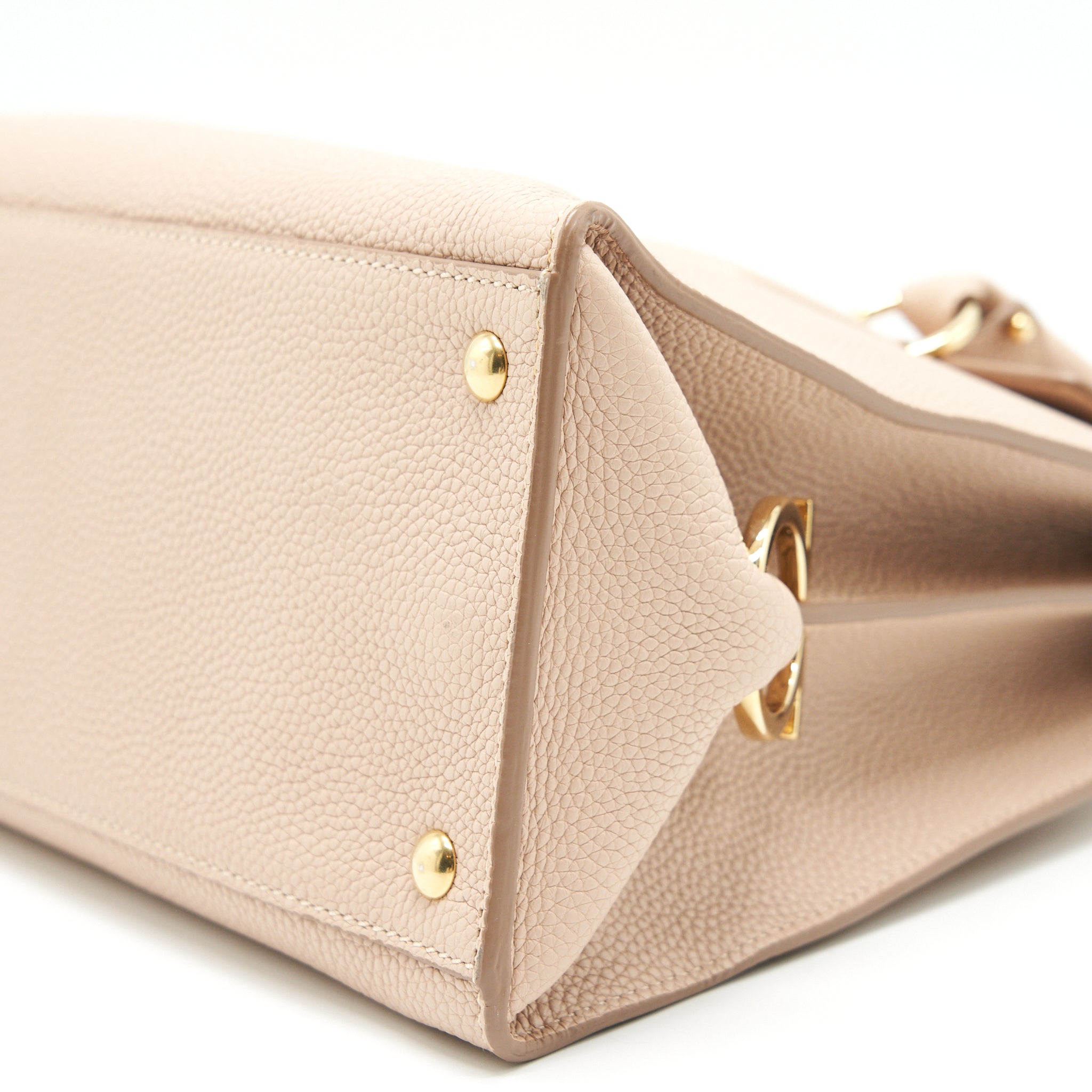 FERRAGAMO TOP HANDLE TOTE BAG GRANIED CALFSKIN