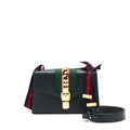 GUCCI SMALL SYLVIE SHOULDER BAG BLACK
