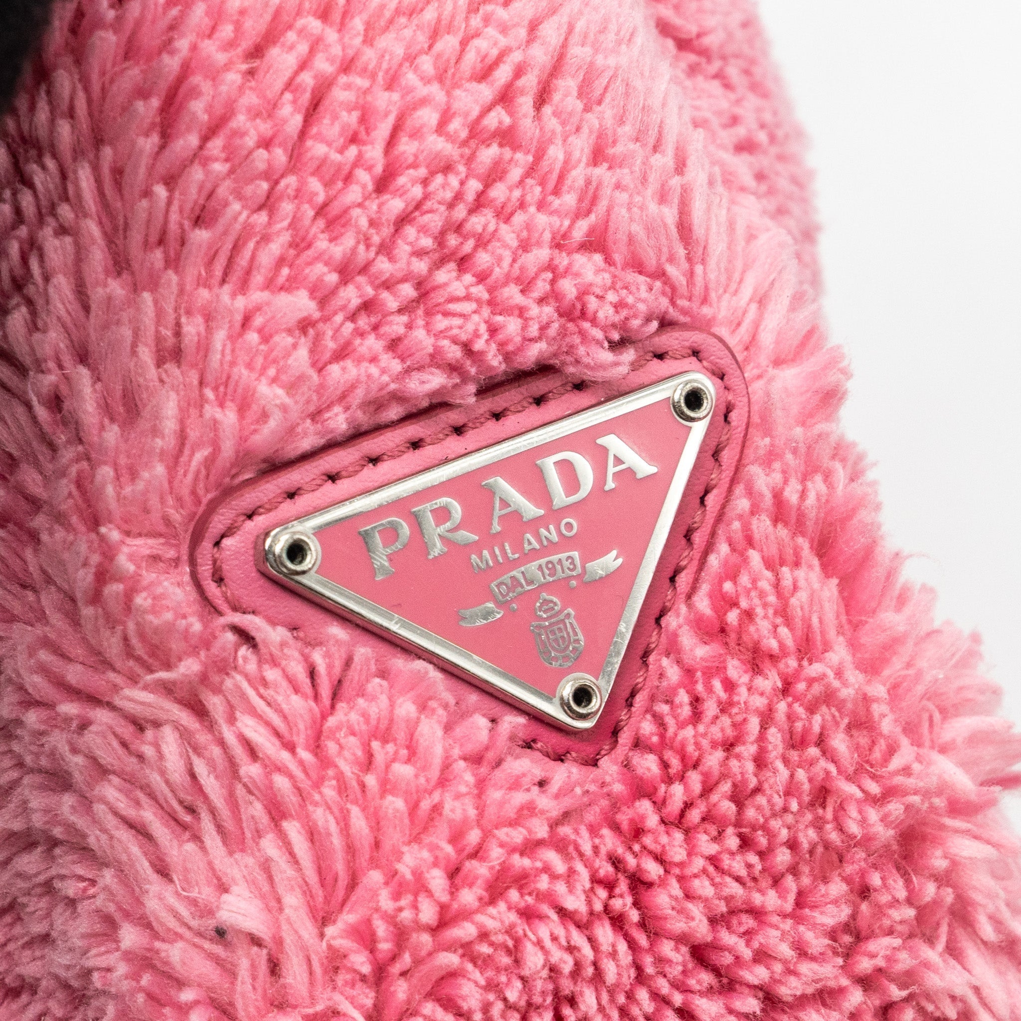 PRADA RE-EDITION 2000 TERRY MINI BAG PINK SHW