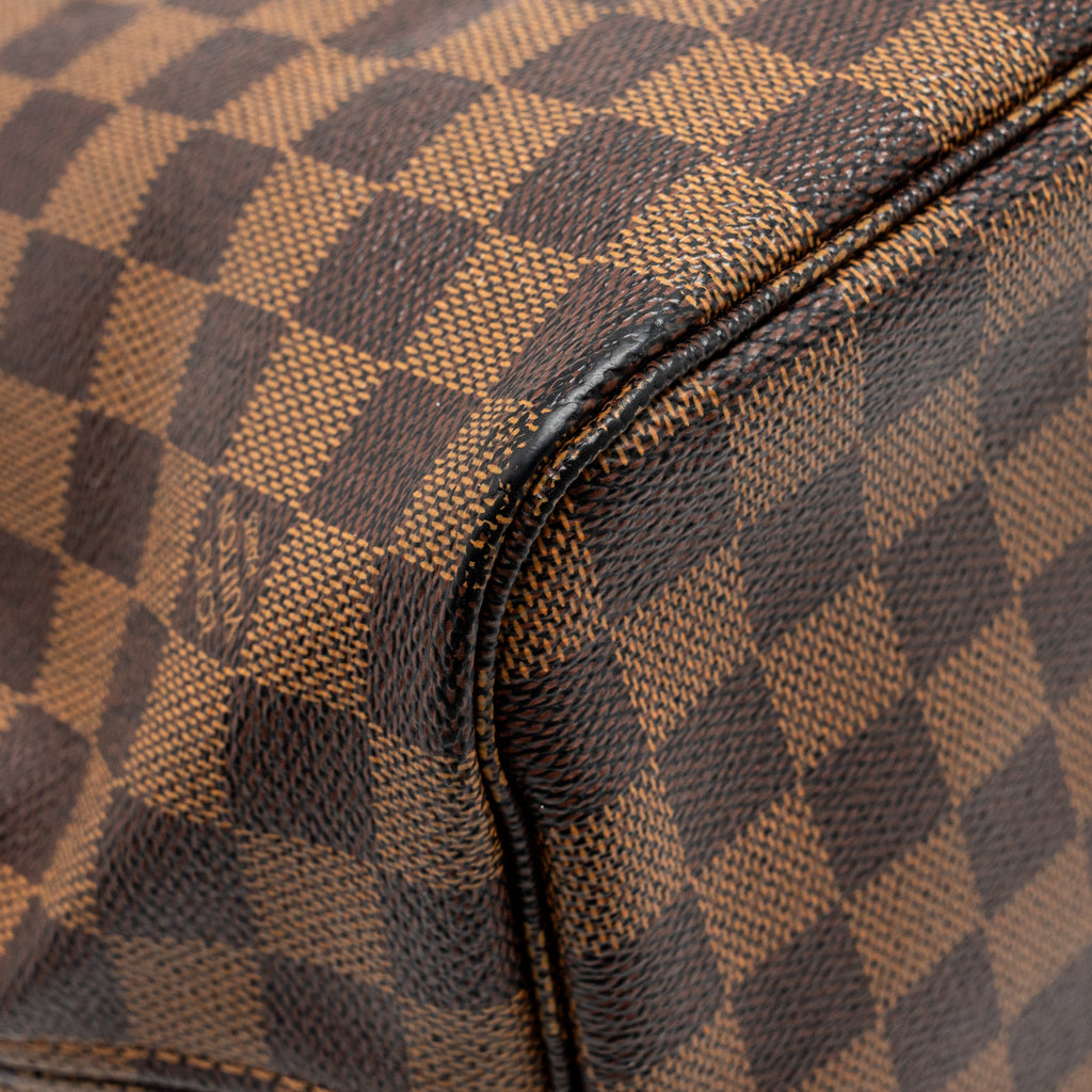 LOUIS VUITTON NEVERFULL MM DENIER EBENE CANVAS GHW