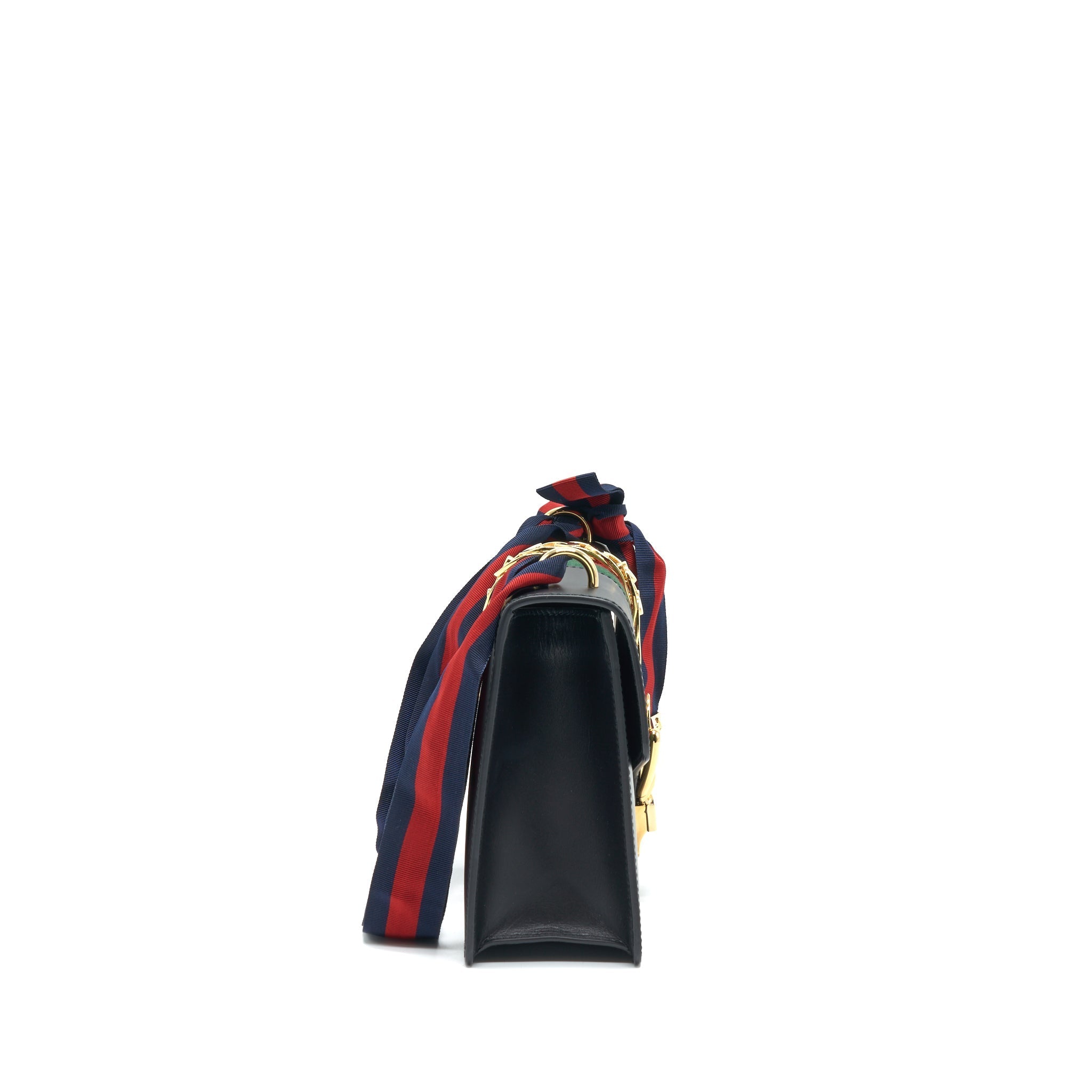 GUCCI SMALL SYLVIE SHOULDER BAG BLACK