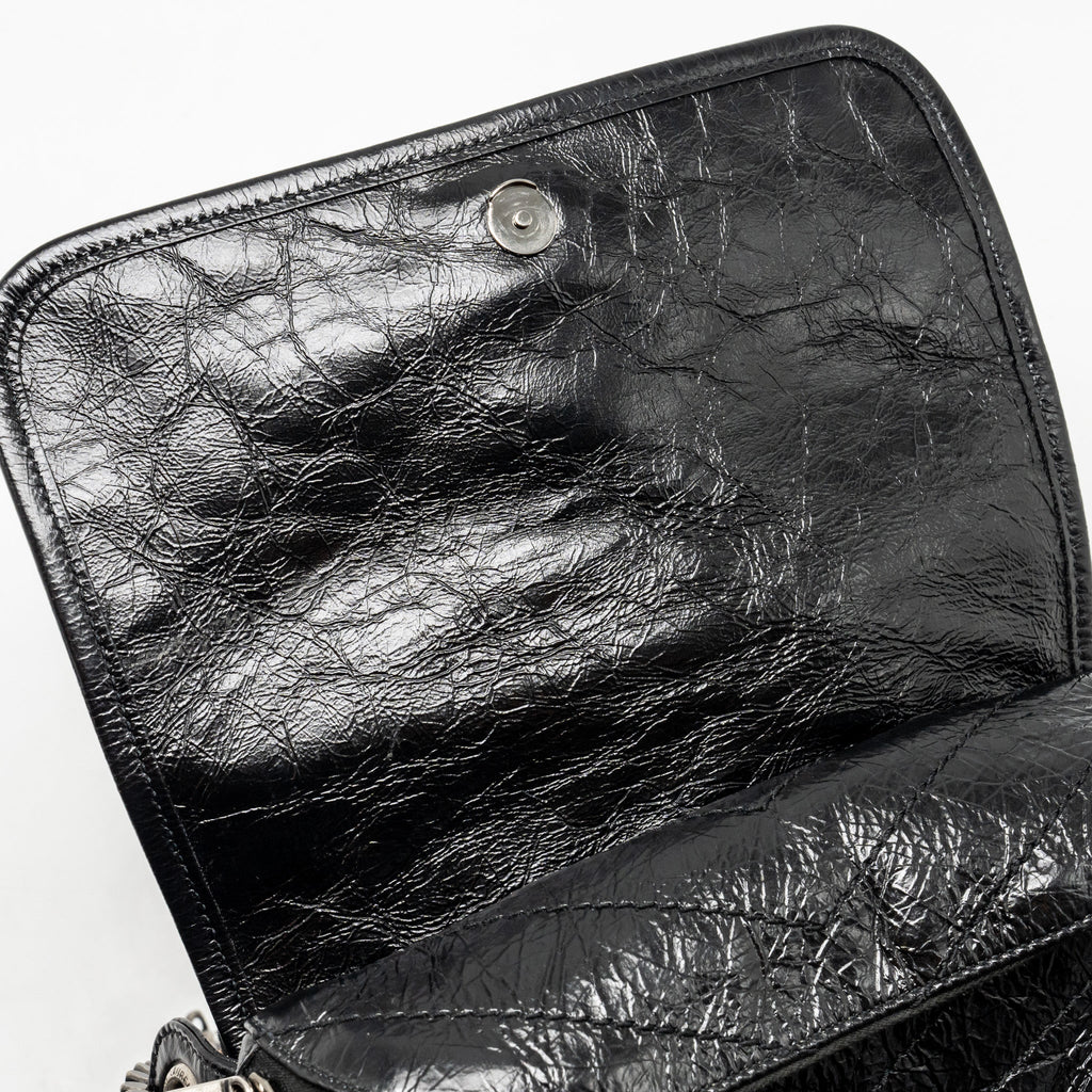 SAINT LAURENT NIKI BODY CALFSKIN BLACK SHW