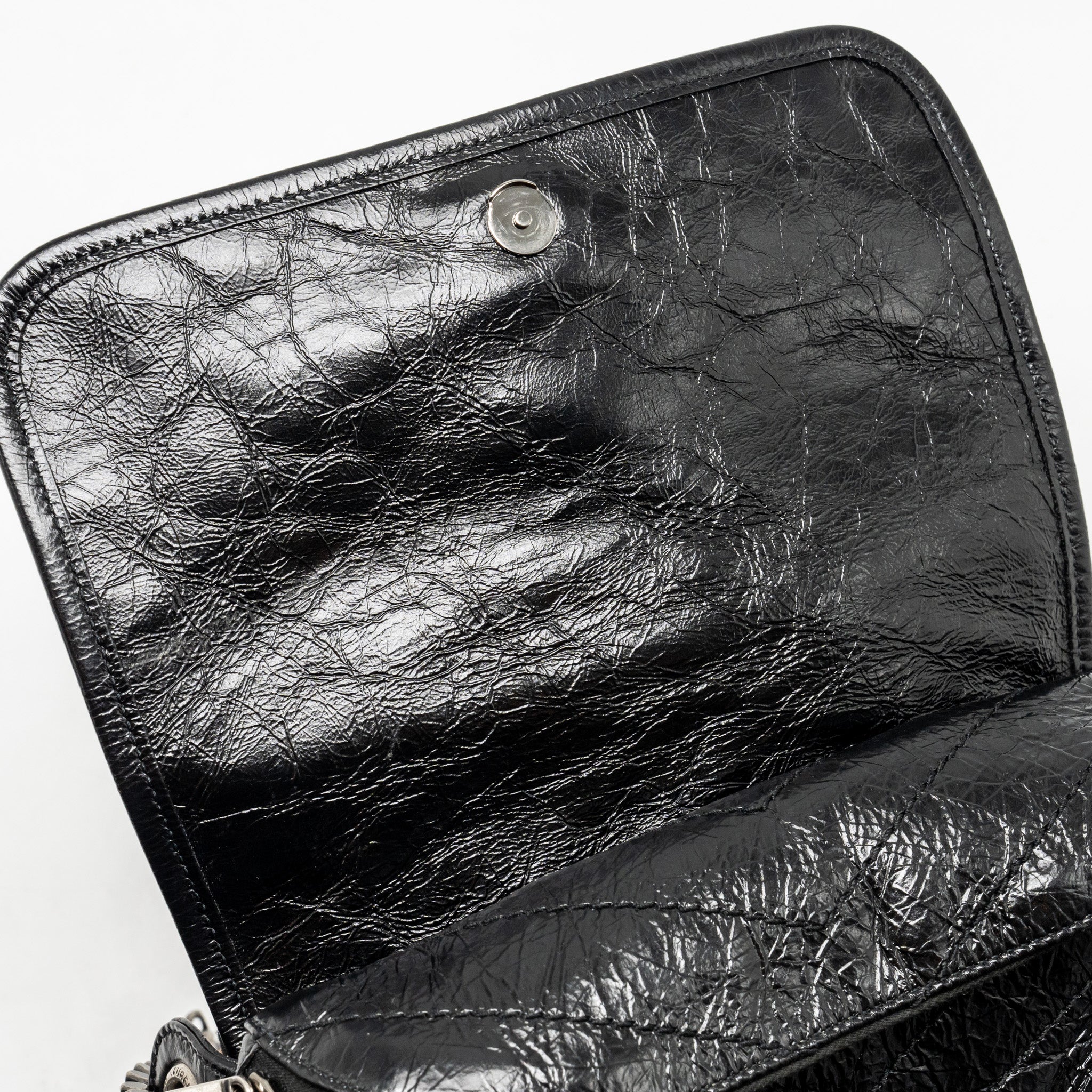 SAINT LAURENT NIKI BODY CALFSKIN BLACK SHW