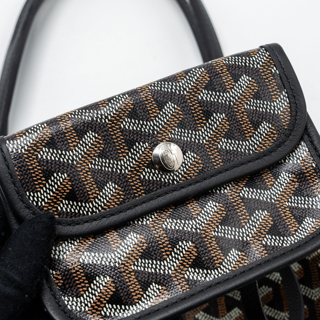 GOYARD ANJOU MINI BAG CAVAS/CALFSKIN BLACK SHW