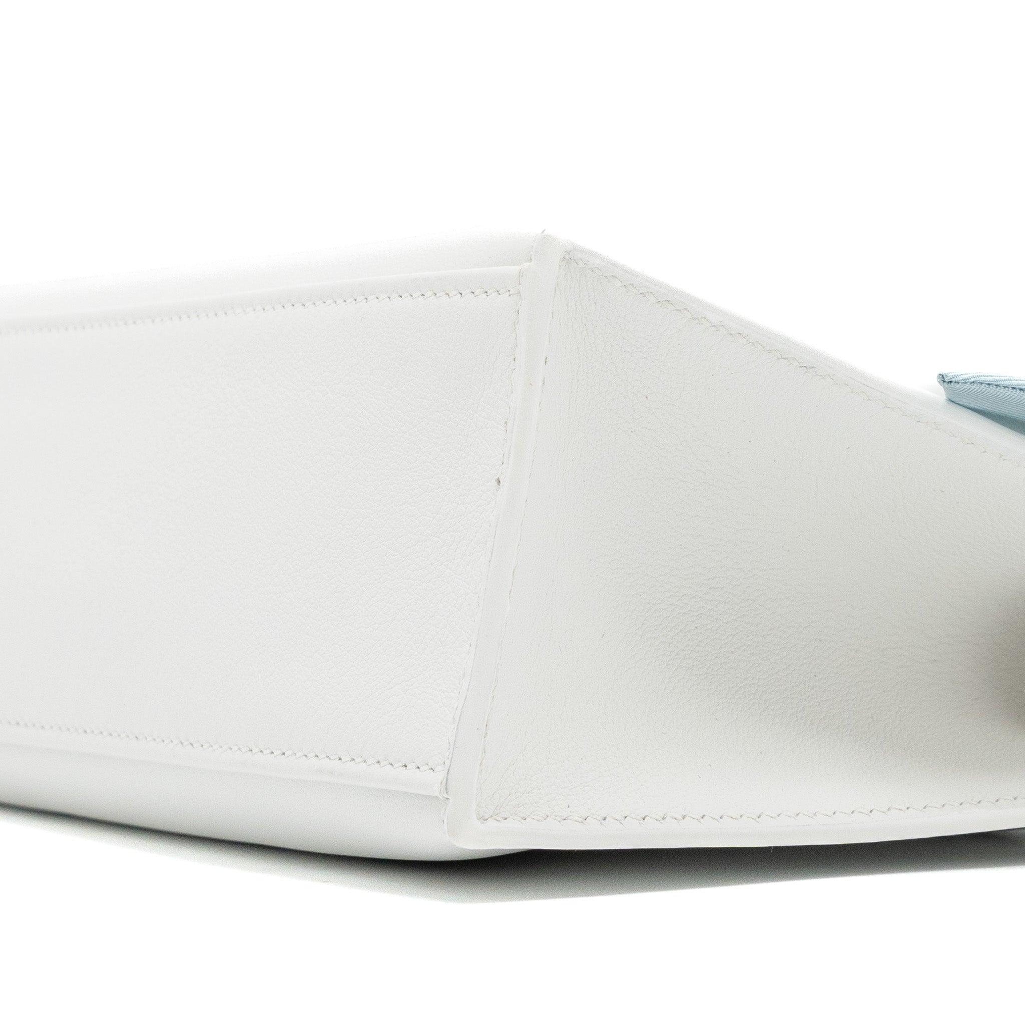 HERMES KELLY POCHETTE SWIFT NEW WHITE SHW