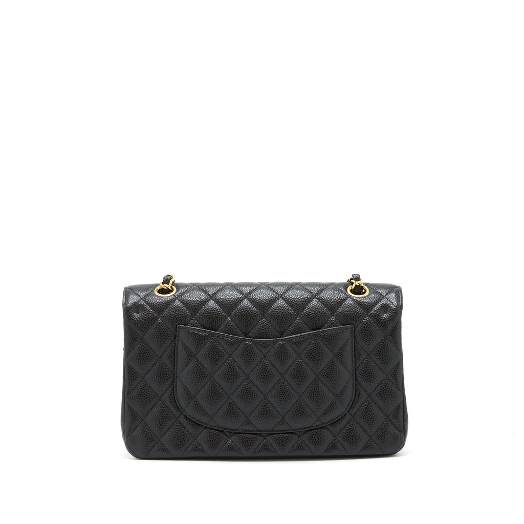 CHANEL MEDIUM CLASSIC FLAP BAG CAVIAR BLACK GHW