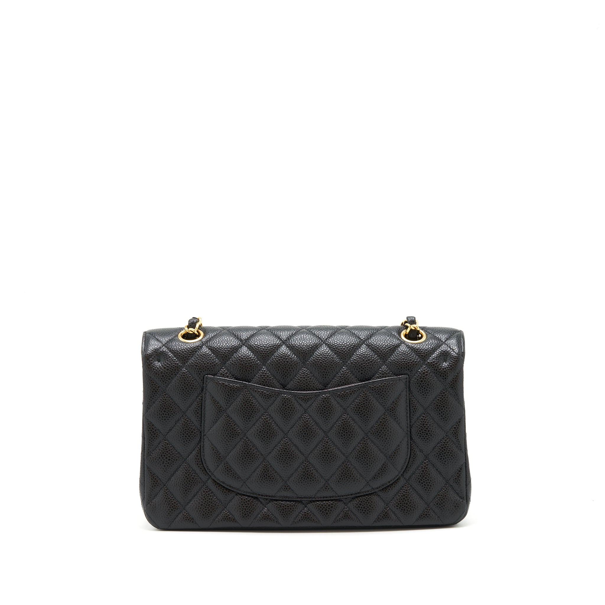 CHANEL MEDIUM CLASSIC FLAP BAG CAVIAR BLACK GHW