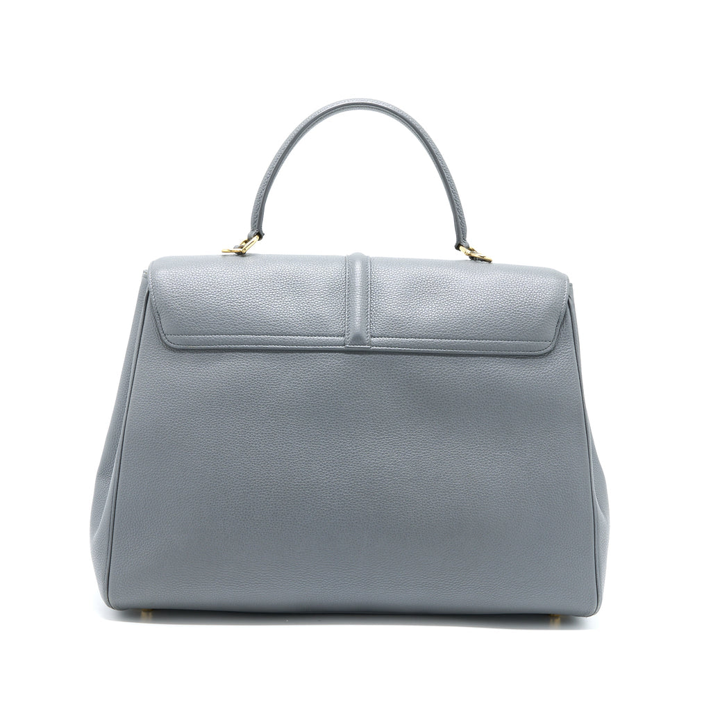 CELINE 16 BAG GRAINED CALFSKIN GREY GHW