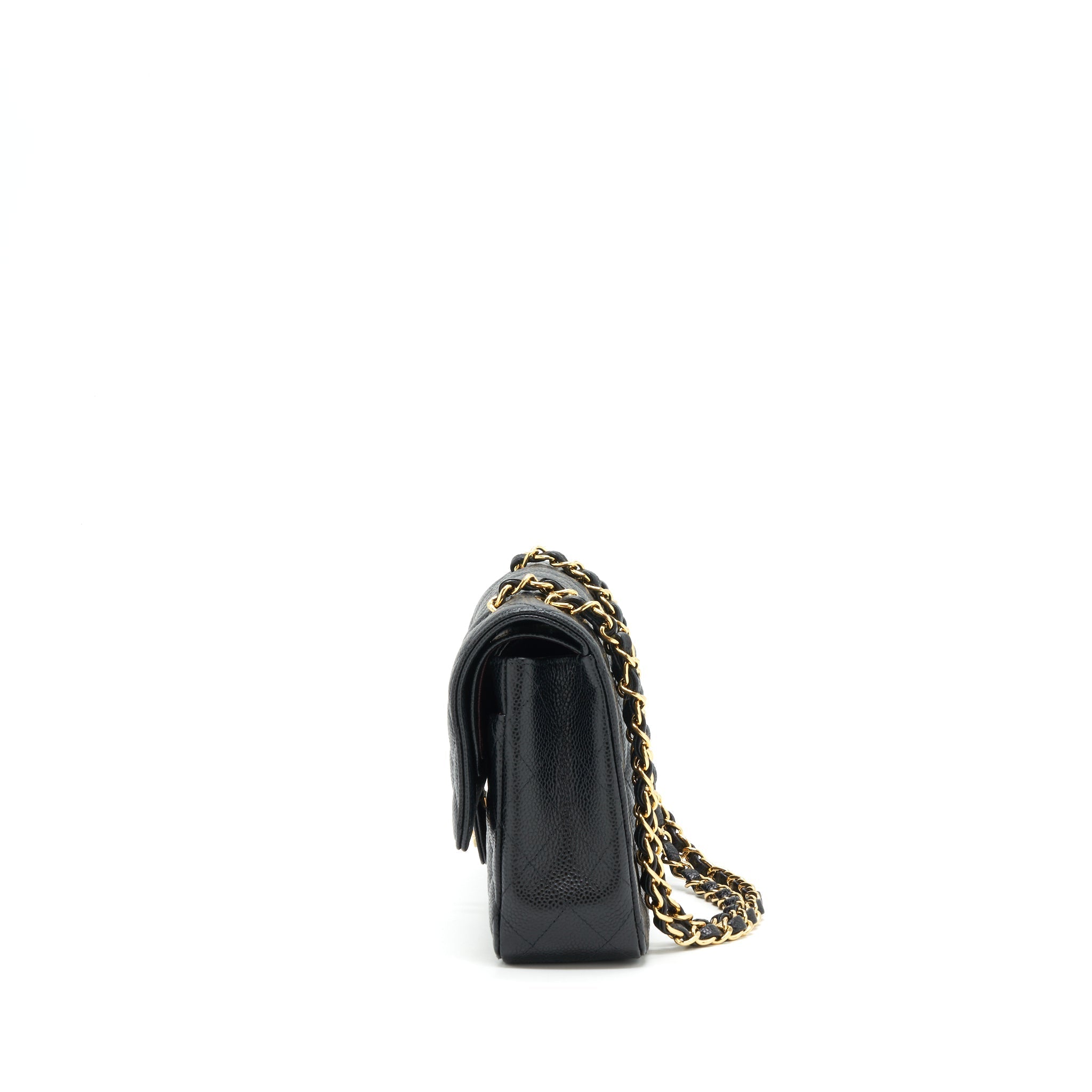 CHANEL MEDIUM CLASSIC FLAP BAG CAVIAR BLACK GHW