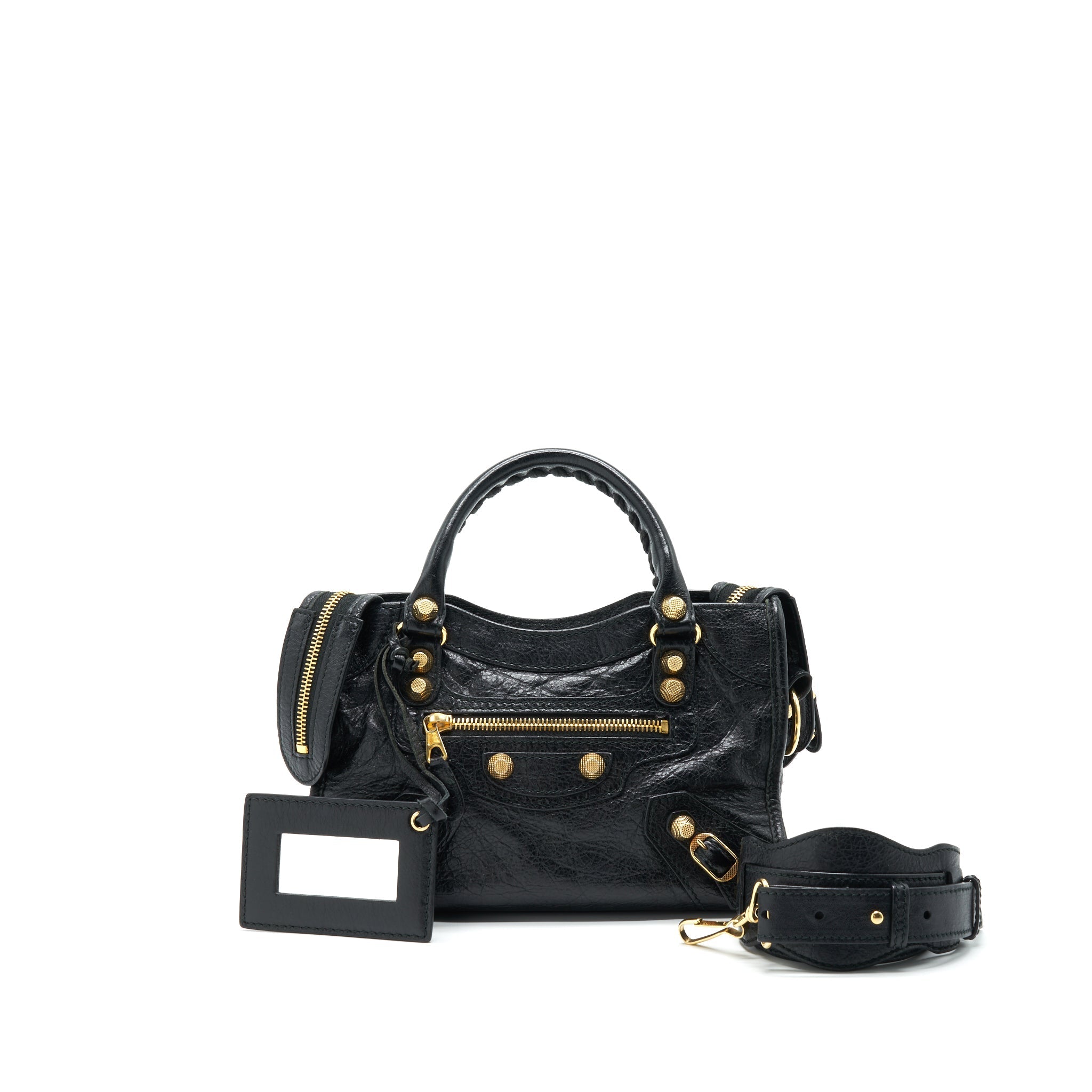 BALENCIAGA MINI CITY BLACK WITH GHW
