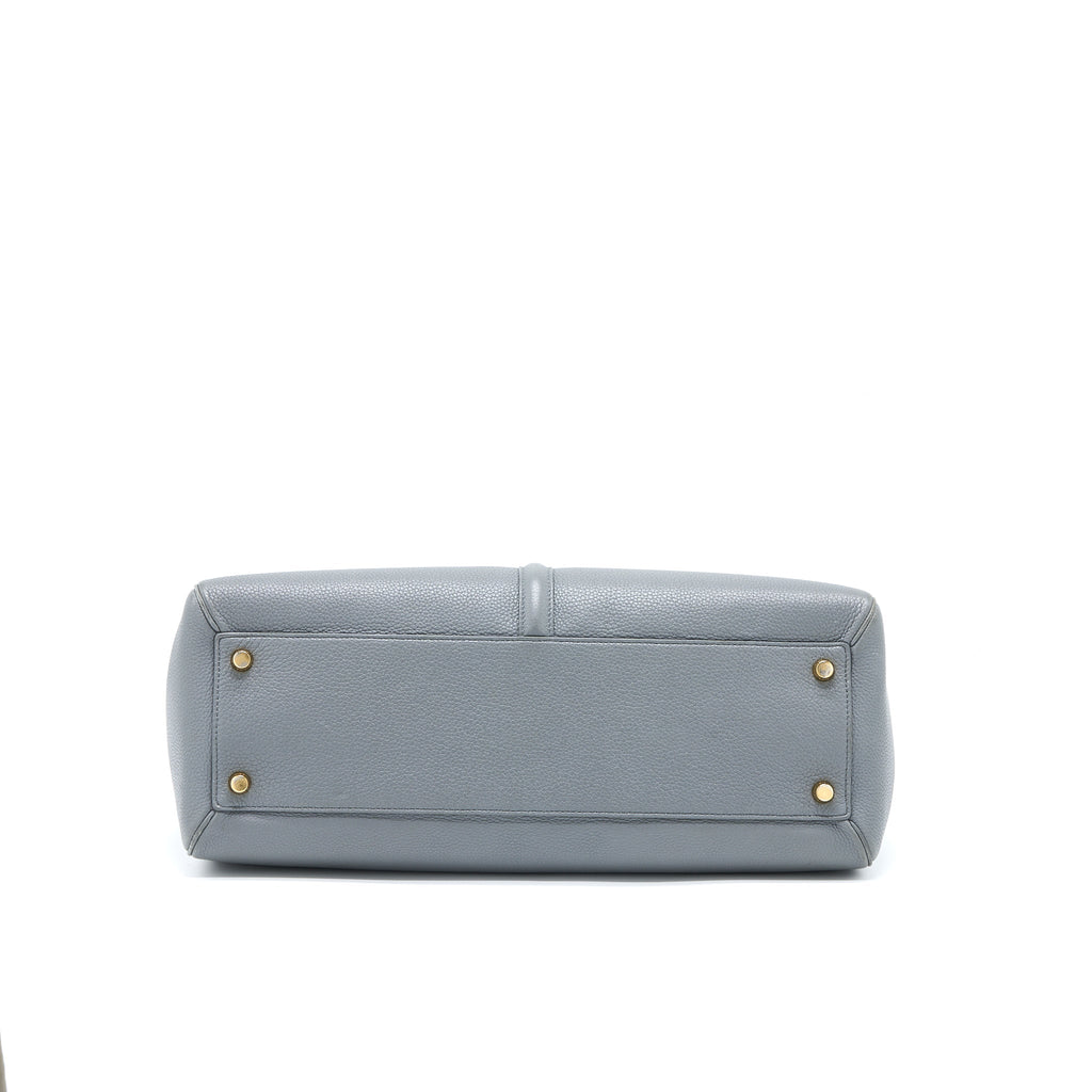 CELINE 16 BAG GRAINED CALFSKIN GREY GHW