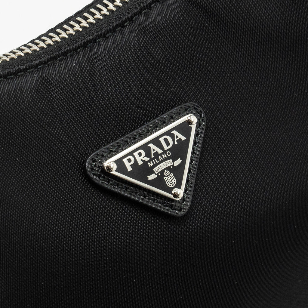 PRADA RE-EDITION 2005 RE-NYLON AND SAFFIANO MINI BAG BLACK SHW