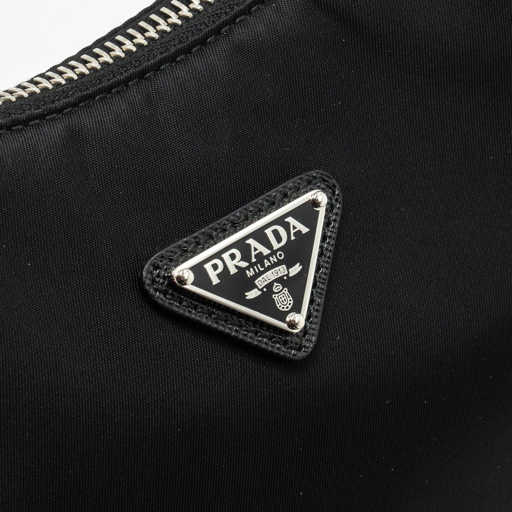PRADA RE-EDITION 2005 RE-NYLON AND SAFFIANO MINI BAG BLACK SHW