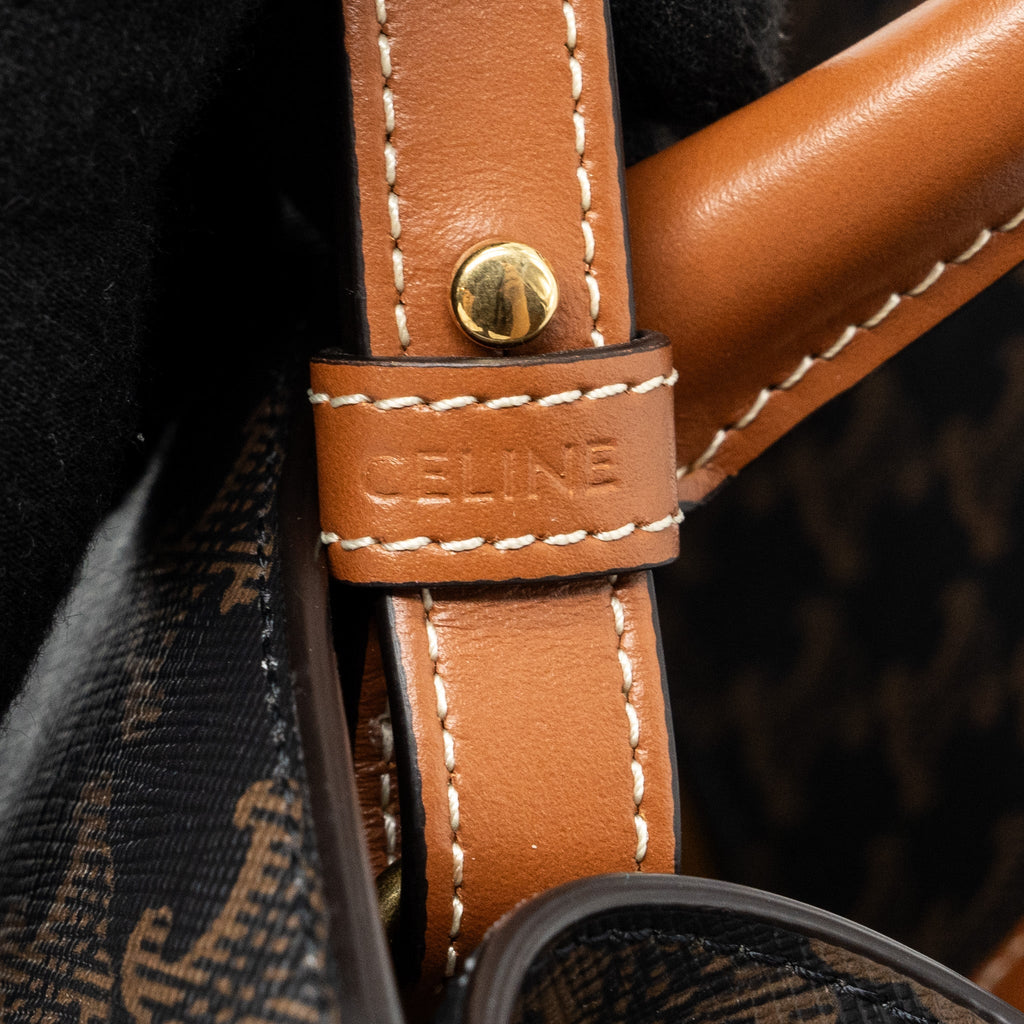 CELINE VERTICAL CABAS TRIOMPHE CANVAS GHW