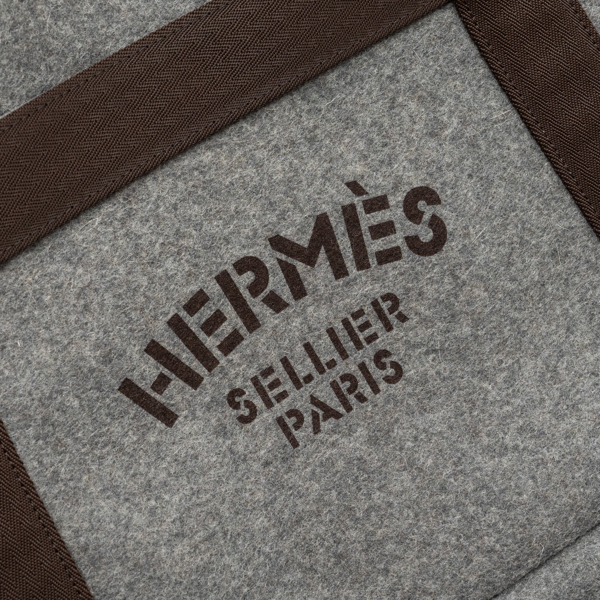 HERMES THE GROOMING BAG WOOL ACIER SHW