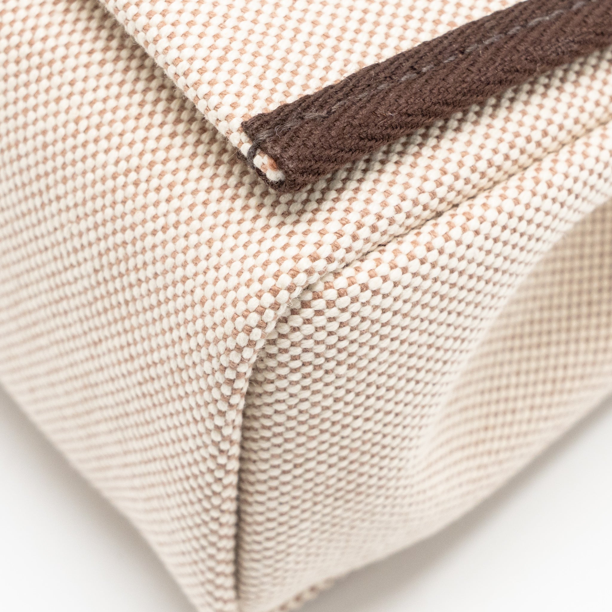 HERMES HERBAG MINI CANVAS / HUNTER LEATHER ECRU-BEIGE / EBENE GHW