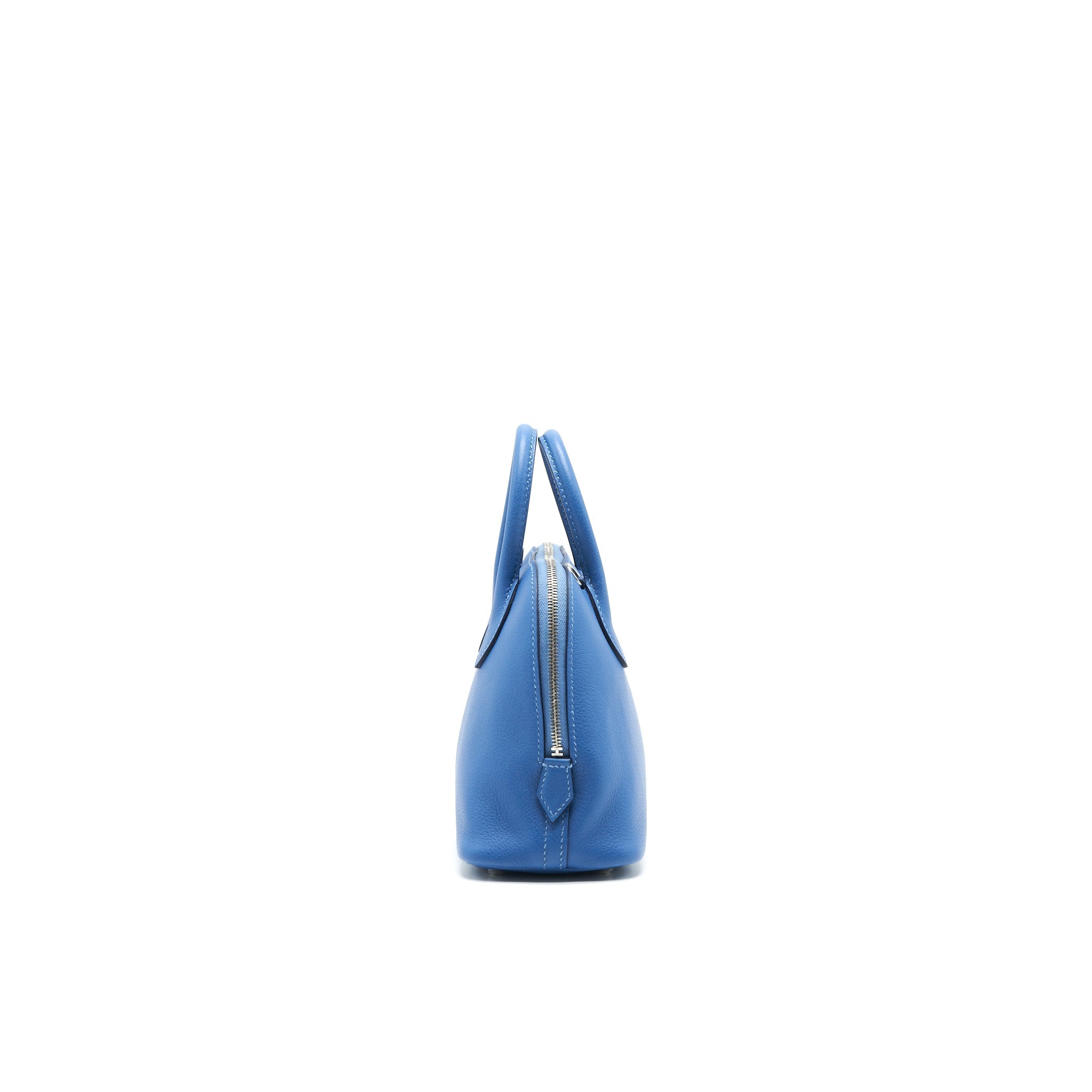HERMES MINI BOLIDE EVERCOLOUR BLUE WITH SHW