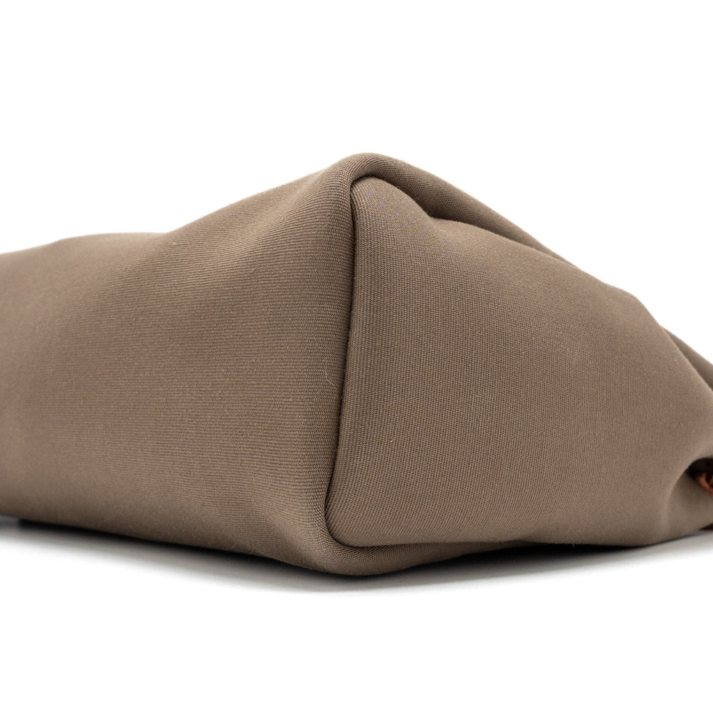 HERMES HERBAG 31 ZIP BAG CANVAS/VACHE HUNTER ETOUPE-DUNE/FAUVE GHW