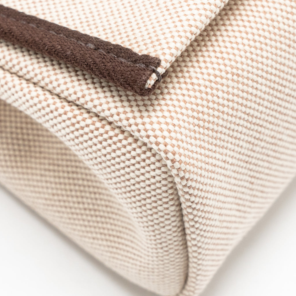 HERMES HERBAG MINI CANVAS / HUNTER LEATHER ECRU-BEIGE / EBENE GHW
