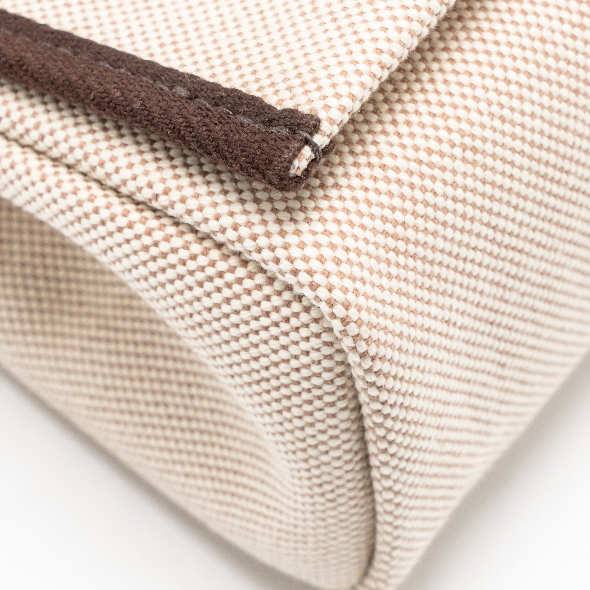 HERMES HERBAG MINI CANVAS / HUNTER LEATHER ECRU-BEIGE / EBENE GHW