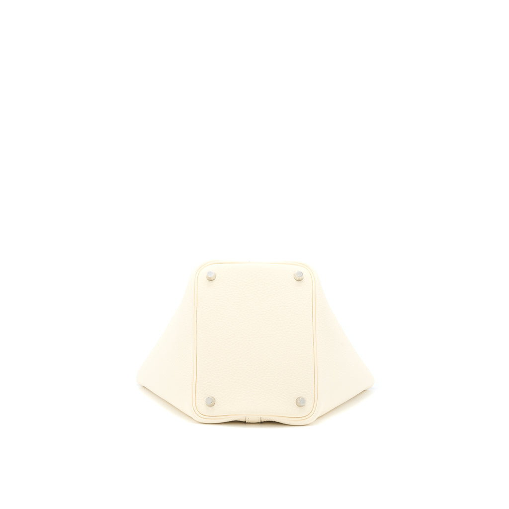 HERMES PICOTIN 18 LOCK BAG CLEMENCE NATA/JAUNE POUSSIN SHW