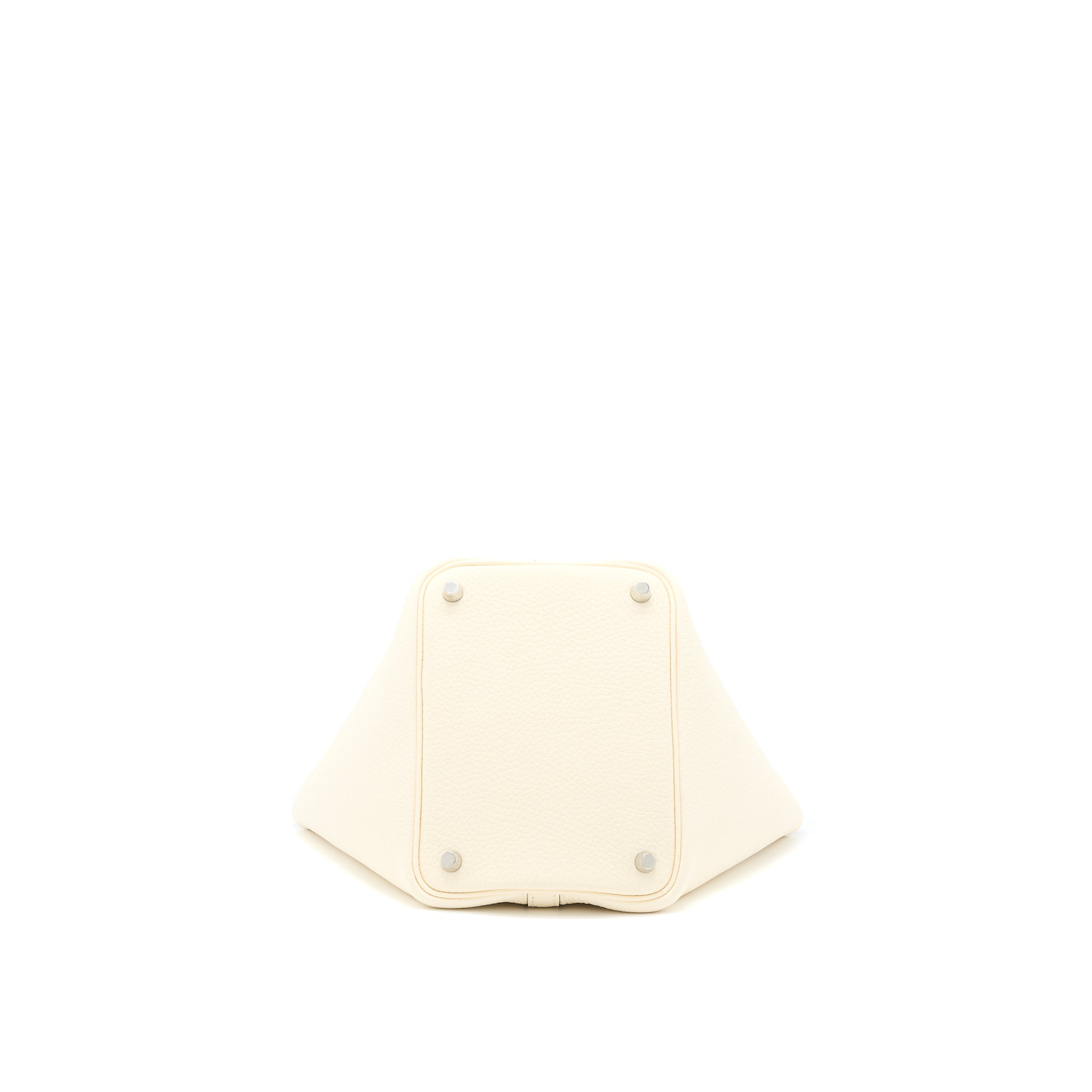 HERMES PICOTIN 18 LOCK BAG CLEMENCE NATA/JAUNE POUSSIN SHW