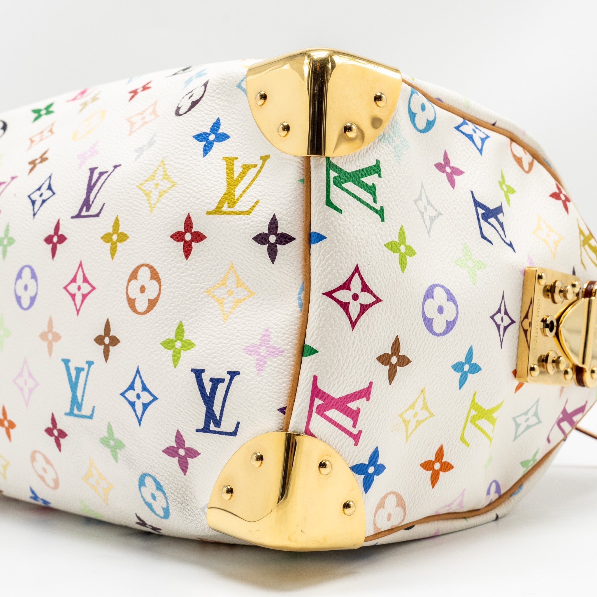 LOUIS VUITTON SPEEDY 30 MONOGRAM CANVAS WHITE MULTICOLOUR GHW