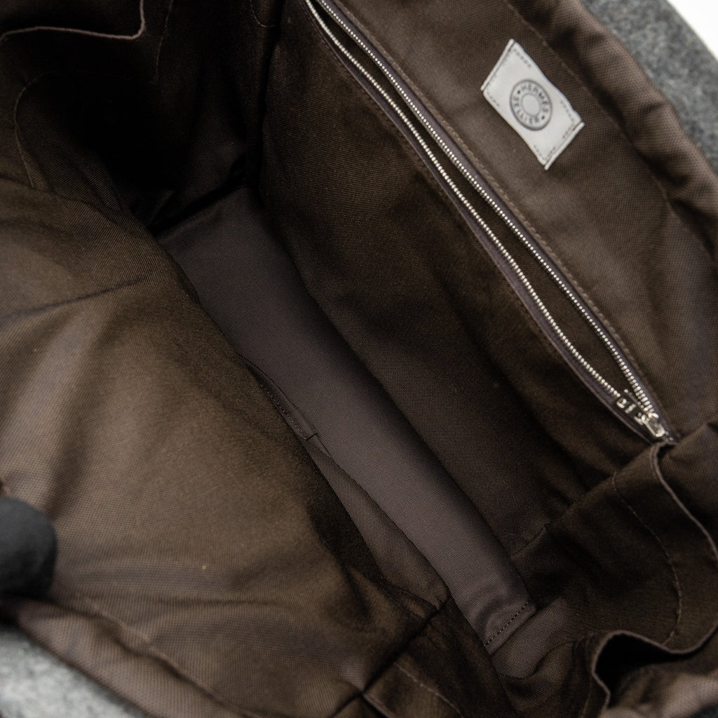 HERMES THE GROOMING BAG WOOL ACIER SHW