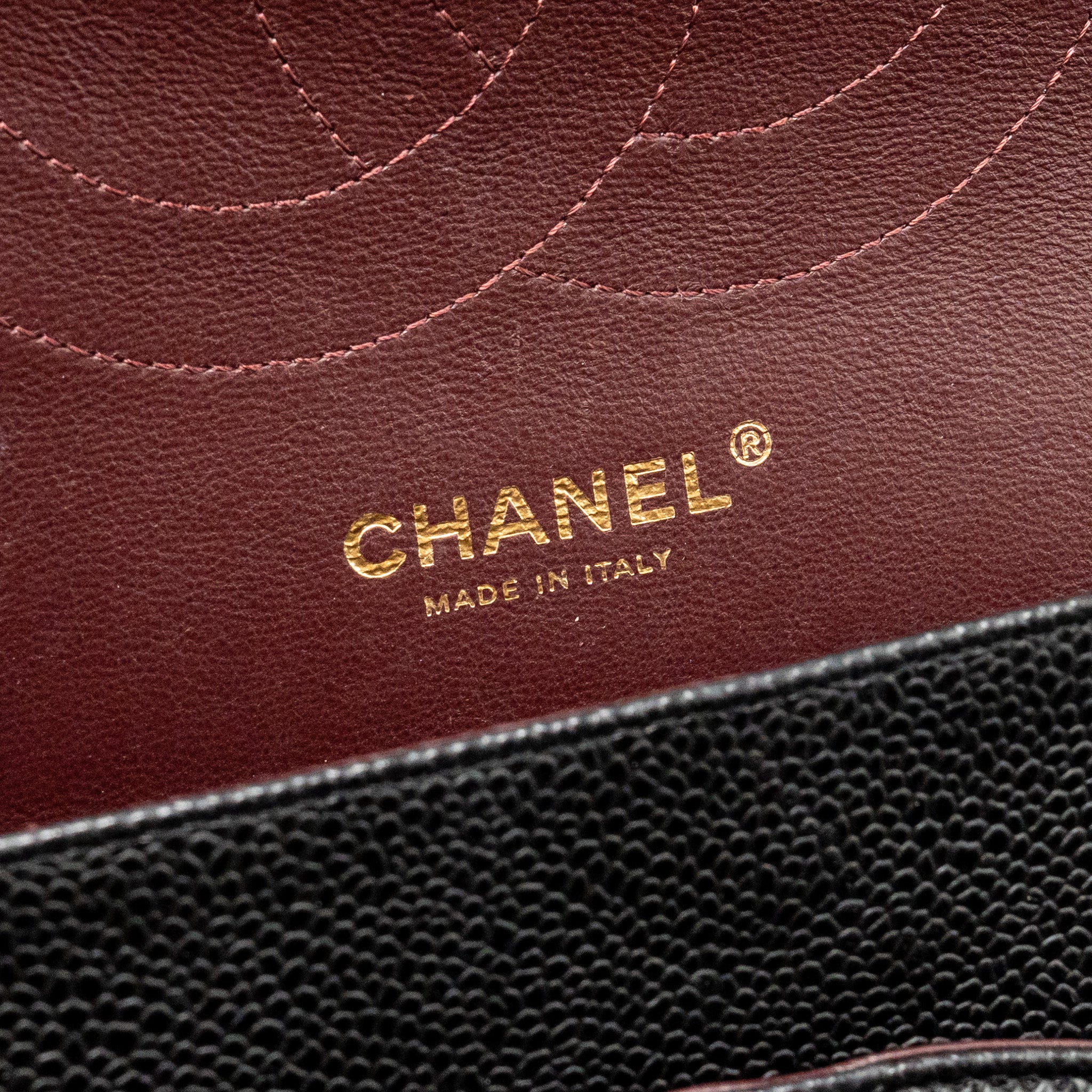 CHANEL JUMBO CLASSIC DOUBLE FLAP BAG CAVIAR BLACK GHW