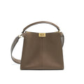 FENDI PEEKABOO X-LITE MEDIUM BROWN WITH AN EXTRA SHOULDER STRAP