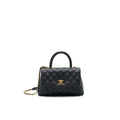 CHANEL CAVIAR QUILTED MINI COCO HANDLE FLAP BAG