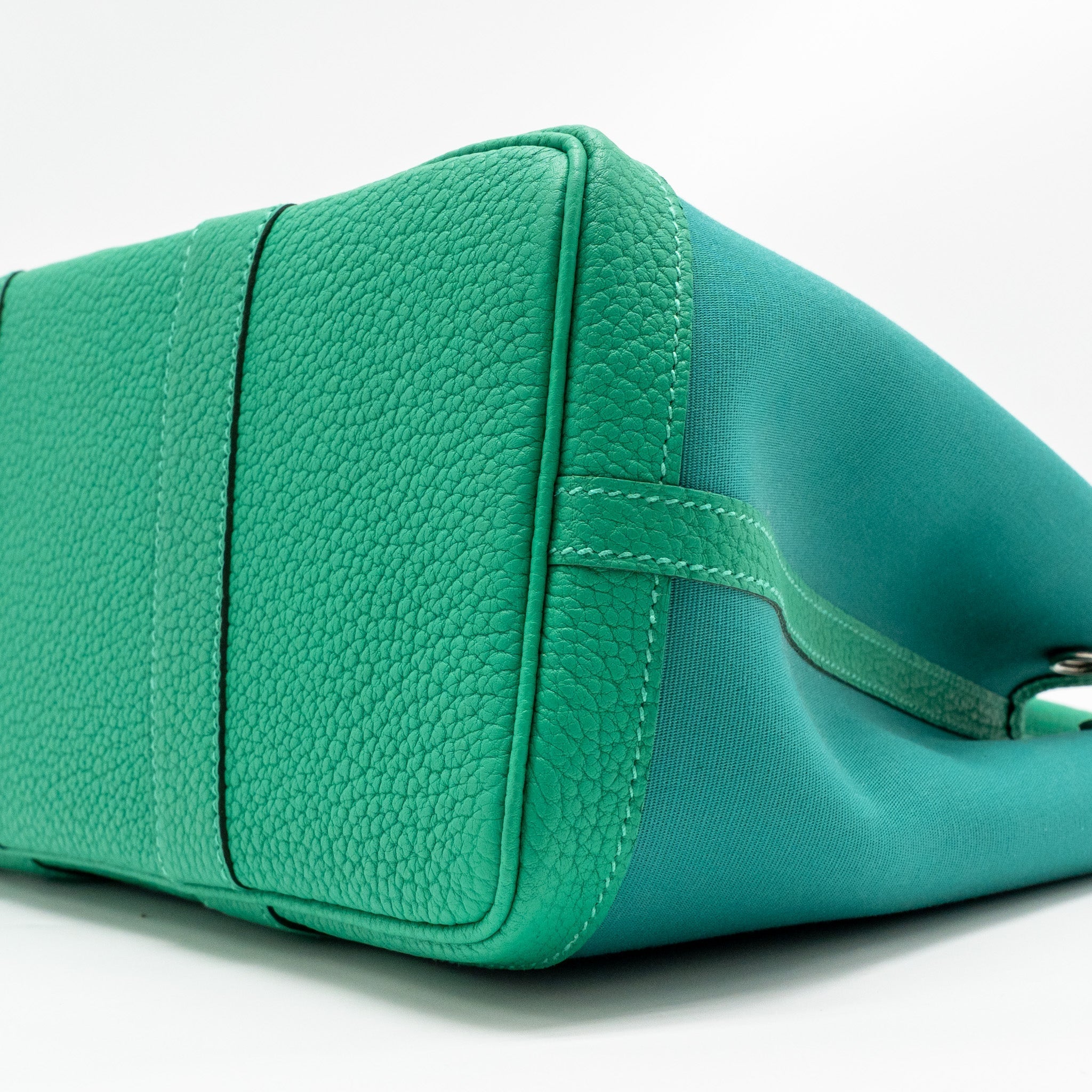 HERMES GARDEN PARTY 30 CANVAS/NEGONDA VERT VERONE-MENTHE/MENTHE SHW