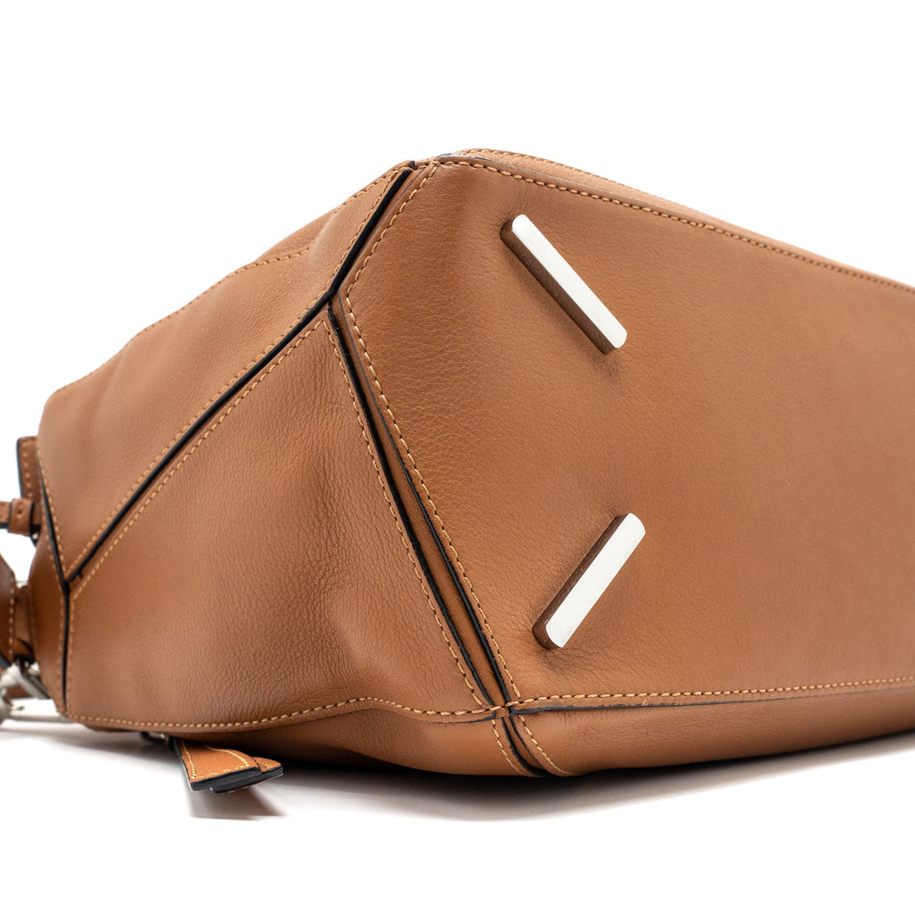 LOEWE MEDIUM PUZZLE BAG CALFSKIN TAN SHW