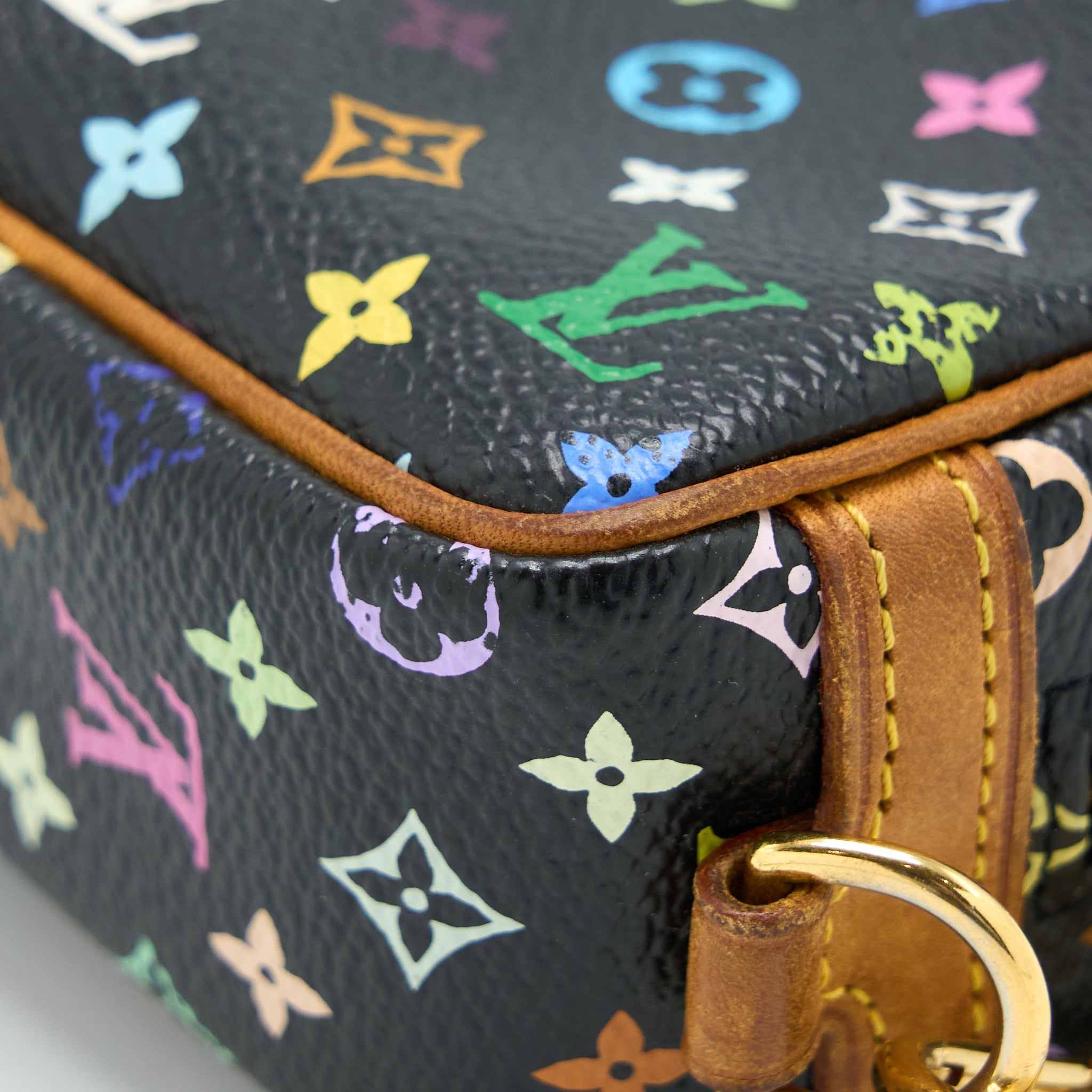 LOUIS VUITTON MINI COIN POUCH MULTICOLOUR MONOGRAM CANVAS GHW