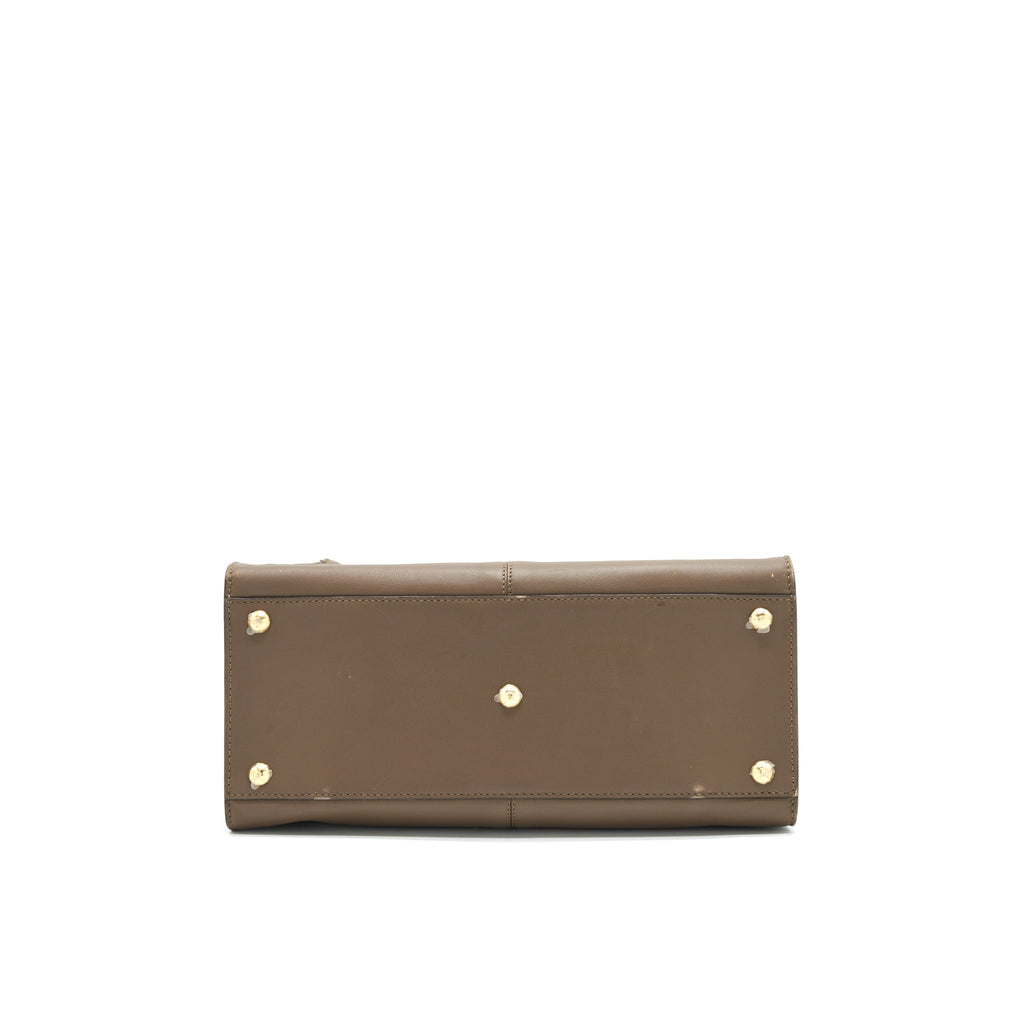 FENDI PEEKABOO X-LITE MEDIUM BROWN WITH AN EXTRA SHOULDER STRAP