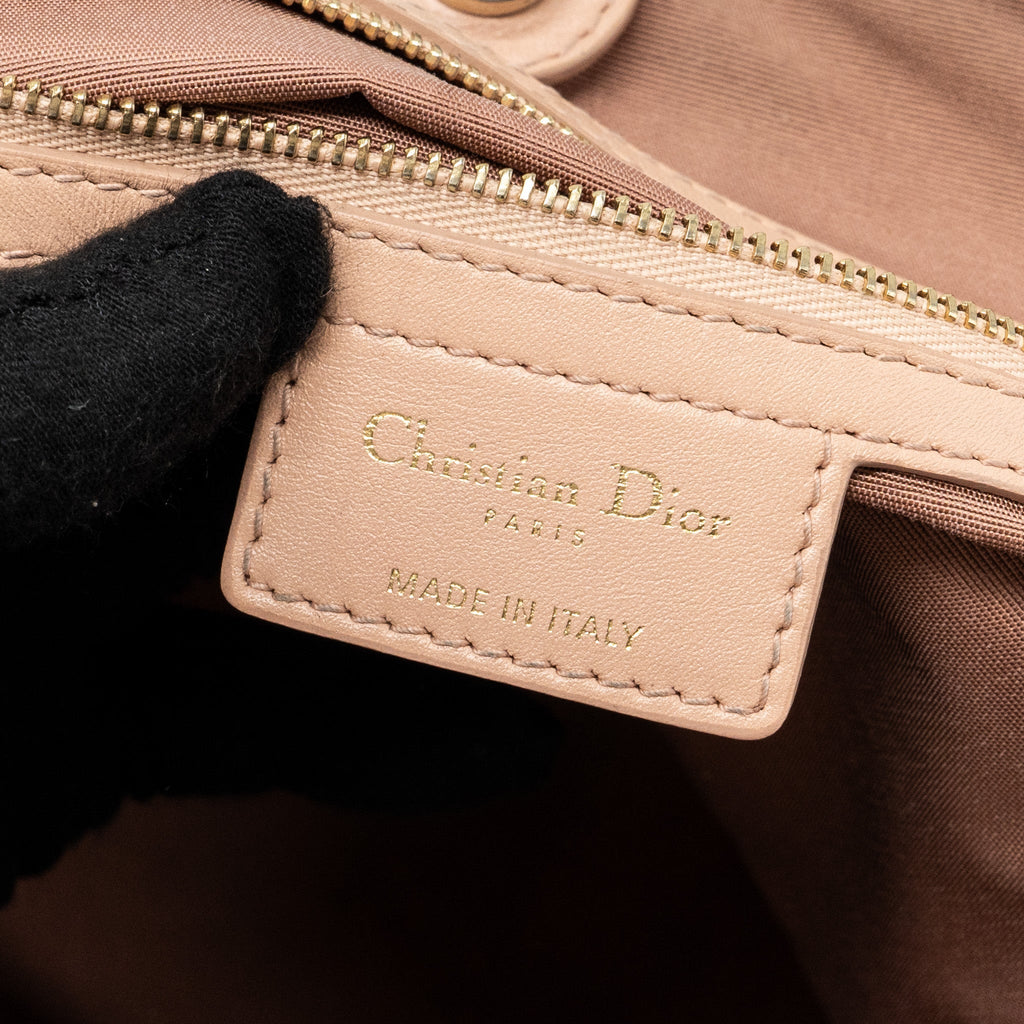 DIOR SMALL SHOPPING TOTE BAG LIGHT PINK GHW
