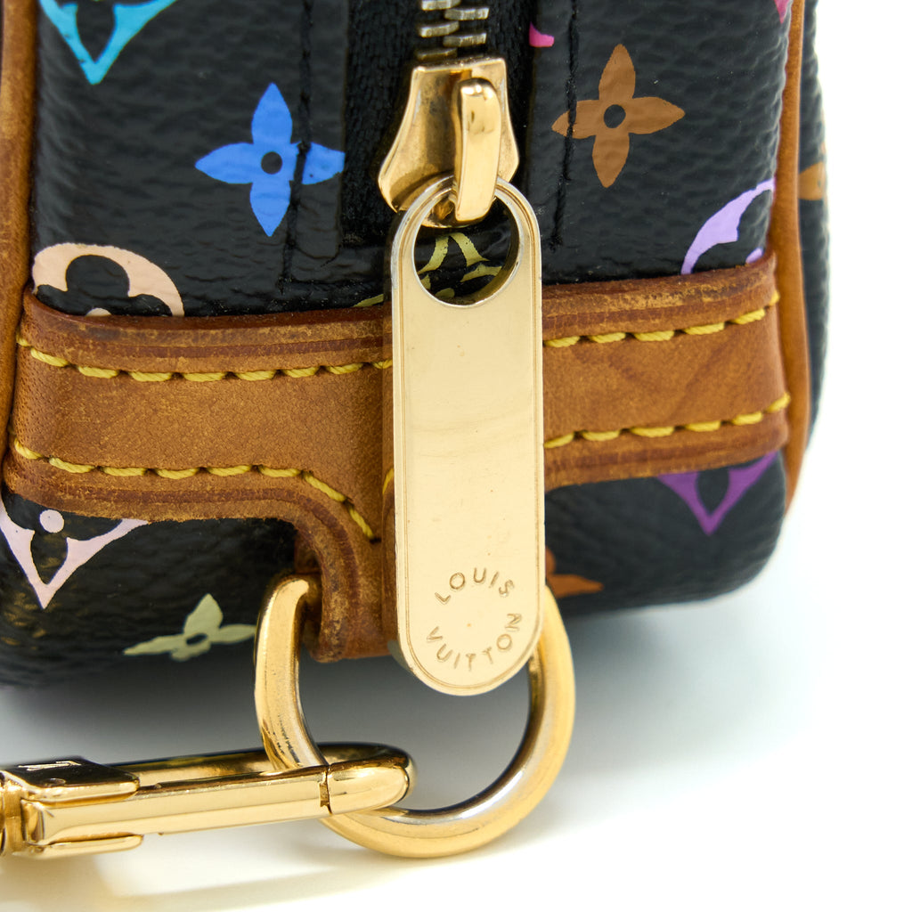 LOUIS VUITTON MINI COIN POUCH MULTICOLOUR MONOGRAM CANVAS GHW