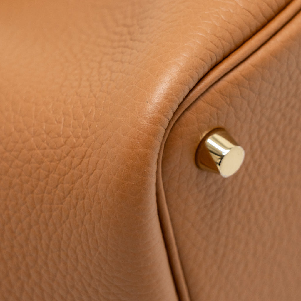 HERMES PICOTIN18 LOCK BAG CLEMENCE GOLD GHW
