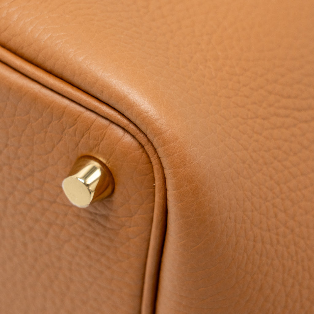 HERMES PICOTIN18 LOCK BAG CLEMENCE GOLD GHW