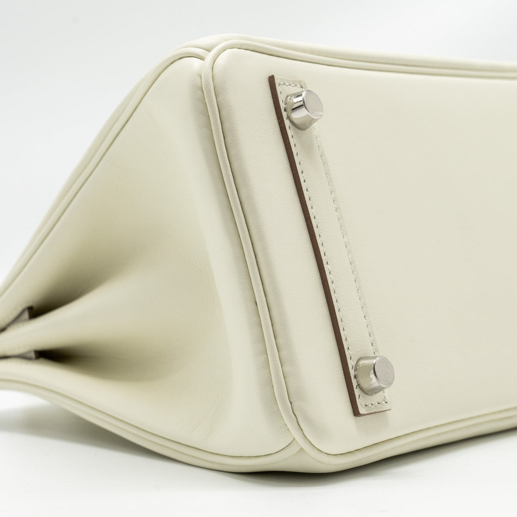 HERMES BIRKIN 25 SWIFT MUSHROOM SHW
