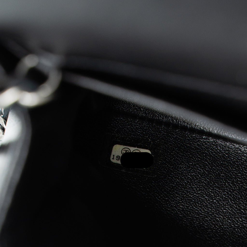 CHANEL TIMELESS CLUTCH WITH CHAIN LAMBSKIN BLACK RUTHENIUM HARDWARE