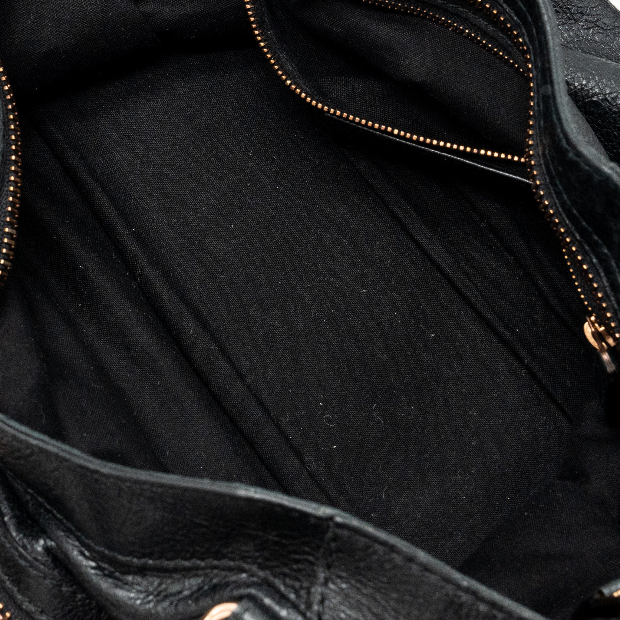BALENCIAGA GIANT CITY BAG LEATHER BLACK RGHW